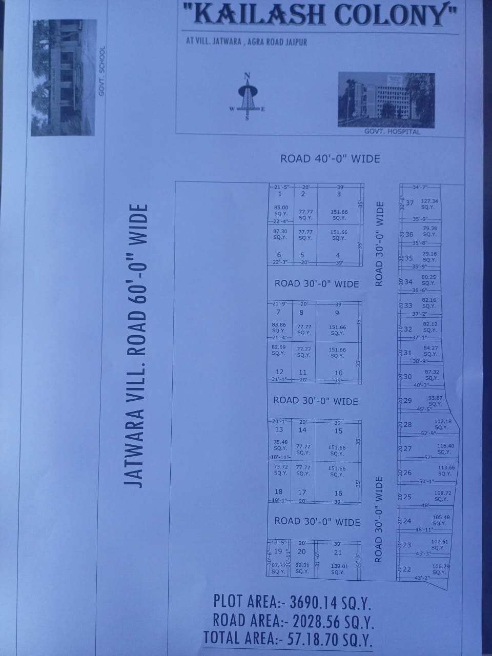 Kailash  colony village jatwara agra road jaipur