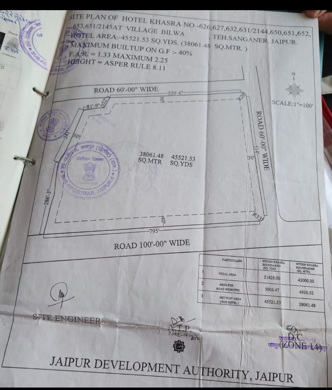 45521.53 SQ yard bilwa tonk road jad property