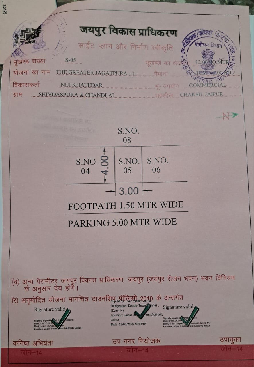 COMMERCIAL SHOP NO 5 , 6 THE GREATER JAGATPURA 1 SHIVDASPURA CHANDLAI