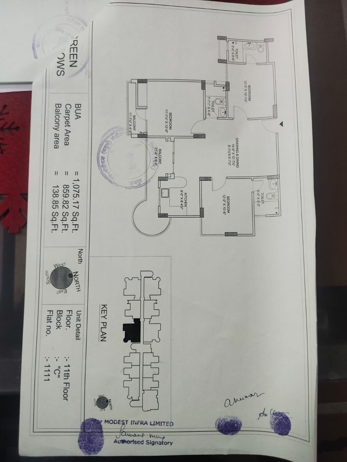 Unique  builders green meadows flates