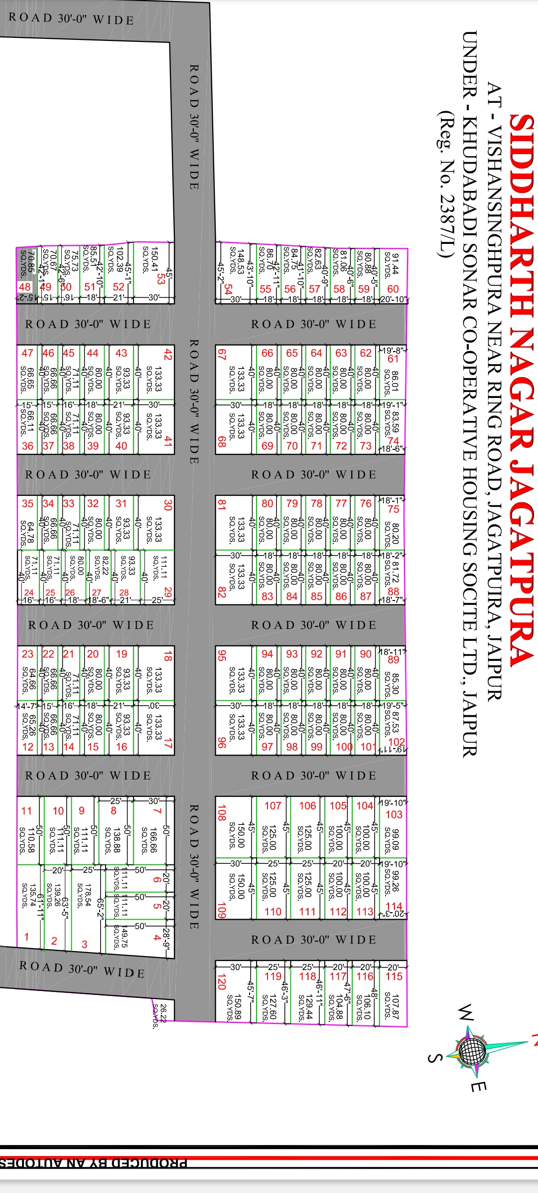 Siddharth Nagar Jagatpura extension Society Patta