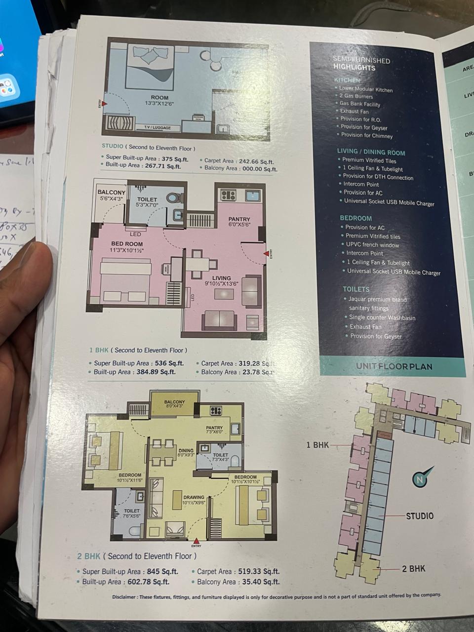 Studio apartment For sale   Jagatpura   Studio apartment (375 Sqfeet ),  1 bhk apartment (536  Sqfeet ) ,  2 bhk apartment ( 845  Sqfeet ) Manhattan riviera  Mahalroad , opposite bombay hospital  Mahal road , Jagatpura