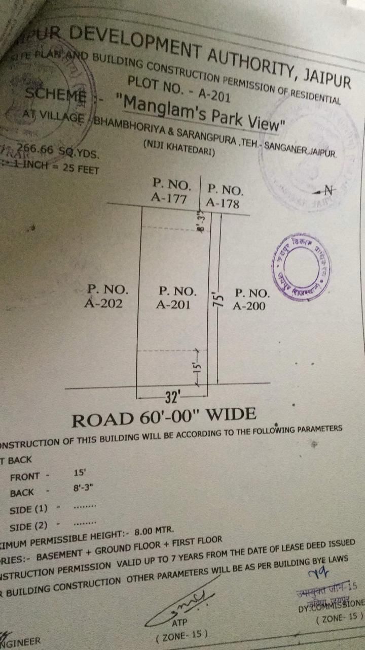 Plot no A 201 manglam park view bhambhoriya sarngpura jda patta